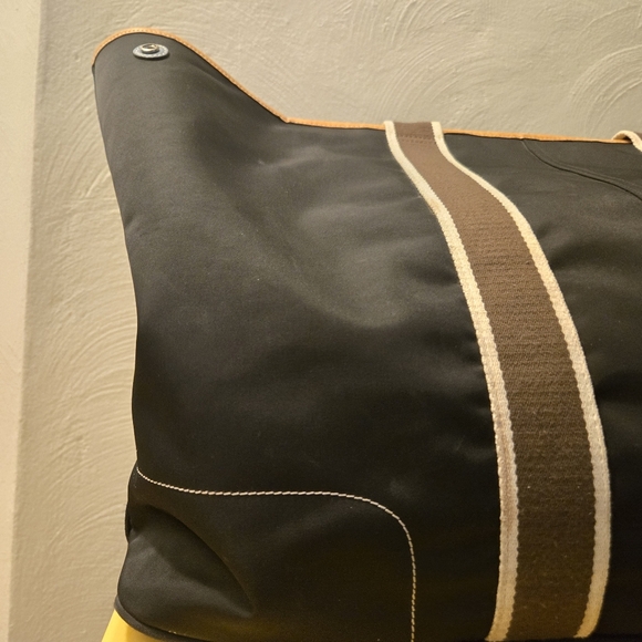 Coach Vintage Hamptons Weekend XL Nylon Travel Tote - Black/Blue - Picture 8 of 16